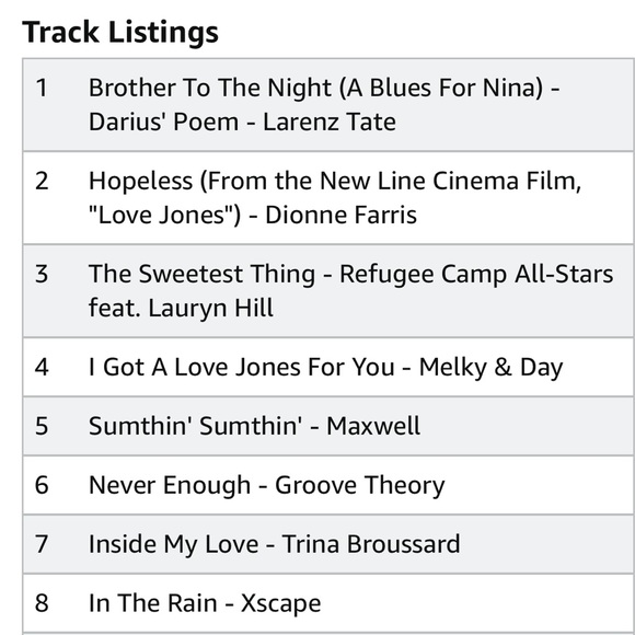 Love Jones CD released in 1997 is the Soundtrack of The Music to the movie - Picture 5 of 6